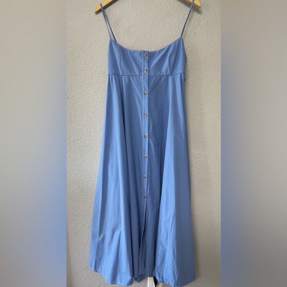 Ciao Lucia Marine Poplin Deia Dress in Blue Size M - Picture 3 of 9